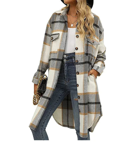 Dropped Shoulder Duster Coat